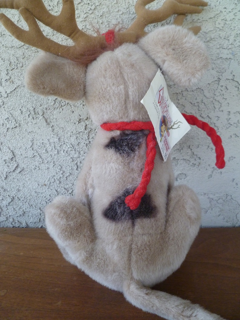 Calf Reindeer Vintage Annabelles Wish Plush Cow Blockbuster 1997 With Tags