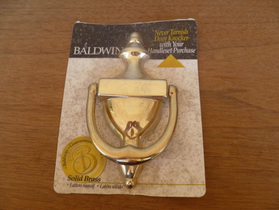 Baldwin Solid Brass Door Knocker New Etsy