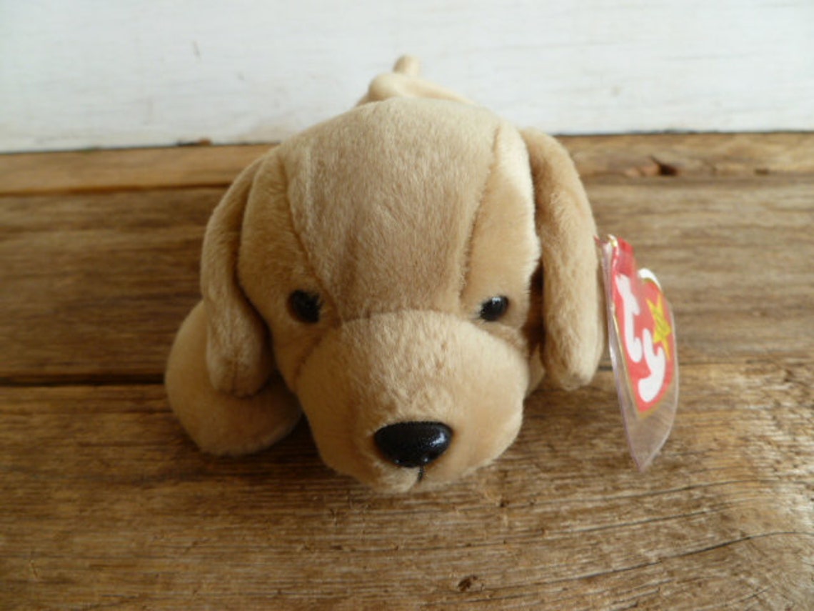 Vintage Plush Beanie Baby Golden Retriever Dog Fetch Etsy