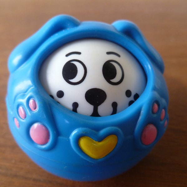 Fisher Price Blue Rolly Polly Ball 2" 1994
