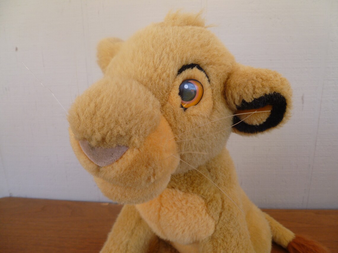 Vintage Simba Plush Lion King Disney Etsy