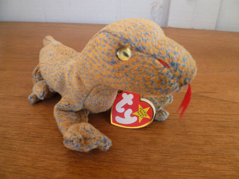Vintage Plush Ty Beanie Babies Baby Lizard scaly Etsy