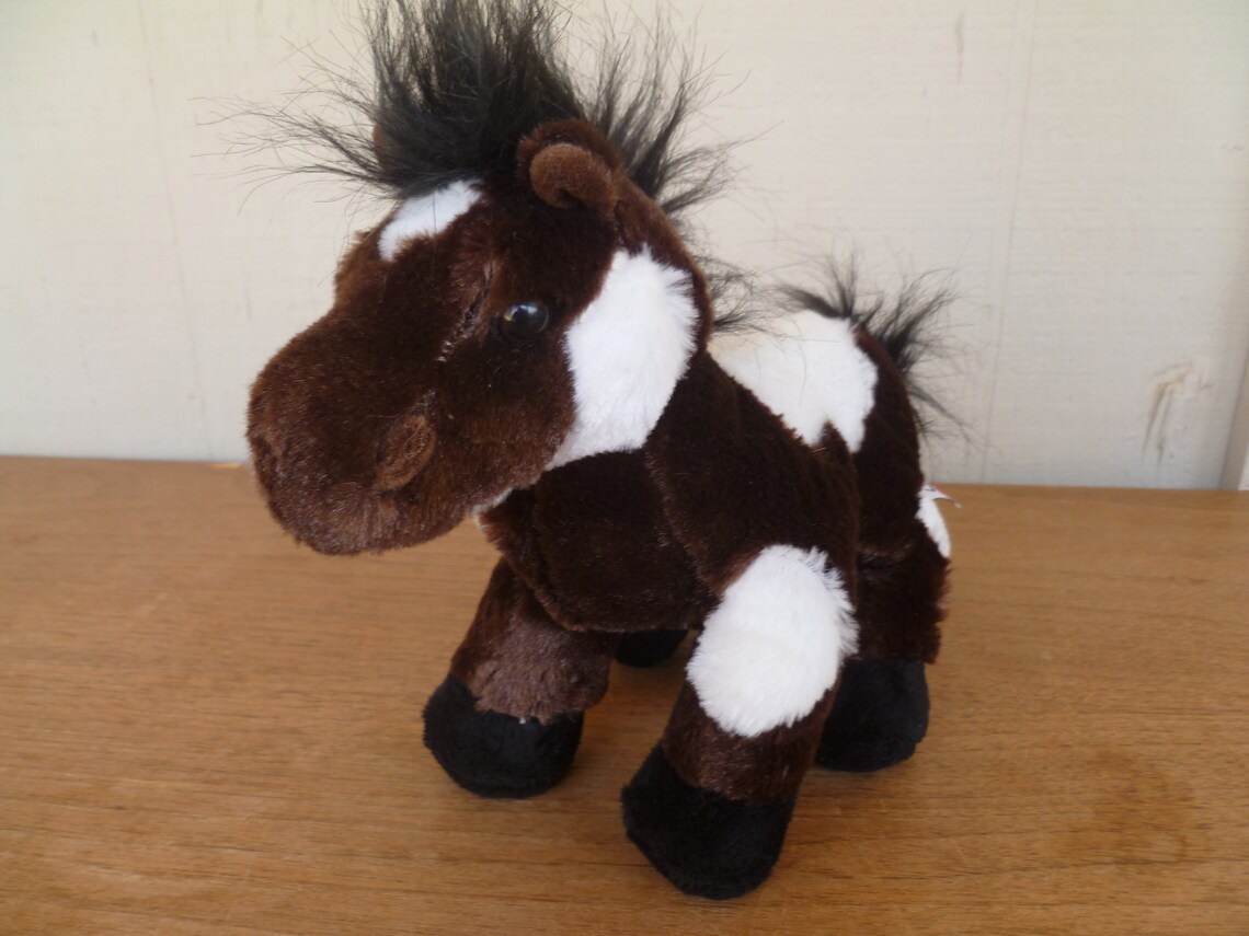 Vintage Ganz Plush Pinto Horse Pony 9 | Etsy