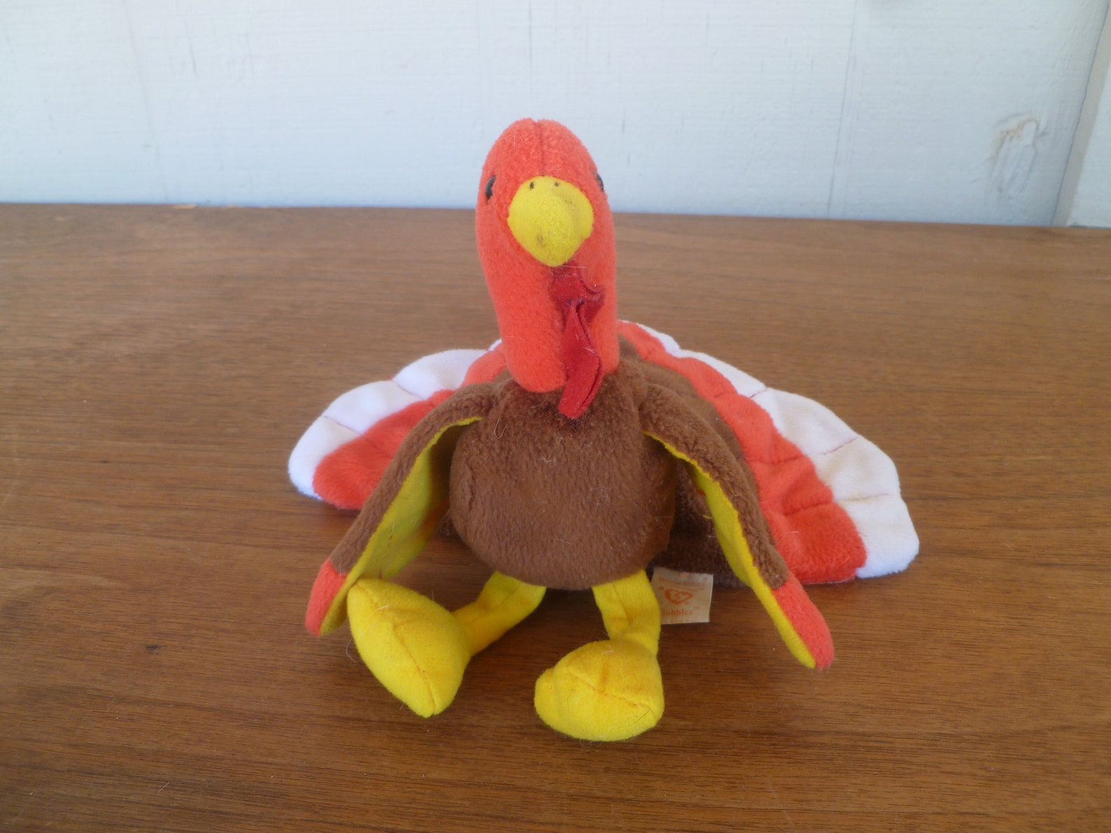 Vintage Plush Beanie Baby Turkey gobbles 1997 - Etsy