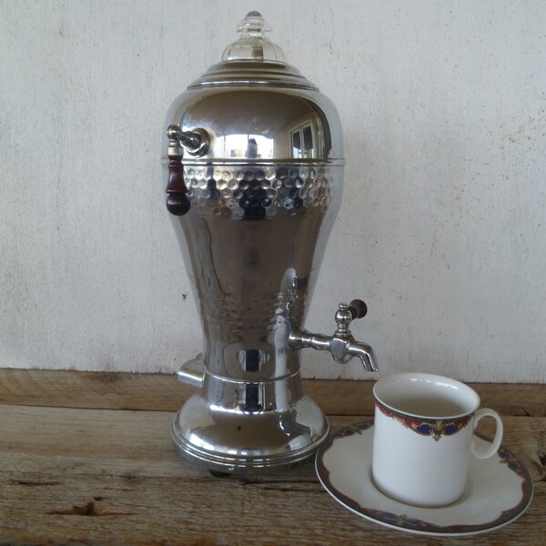 Vintage Labelle silbernen Urne Kaffeemaschine.