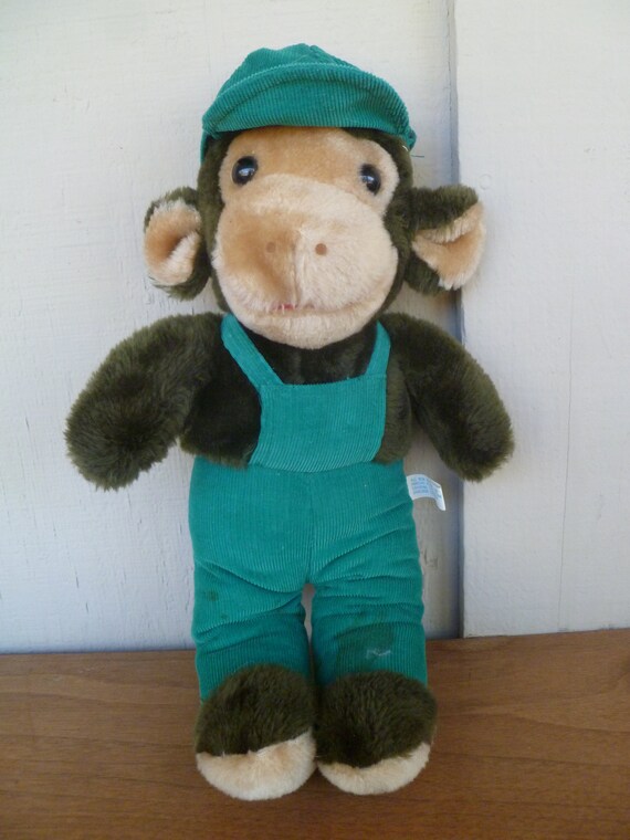 1970 stuffed monkey with banana