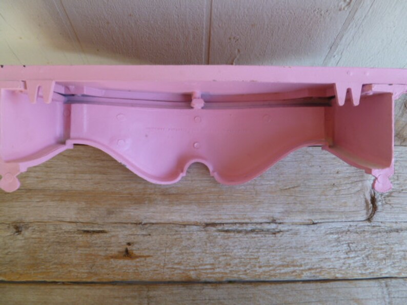 Pink Distressed Painted Wall Hanging Shelf Etsy