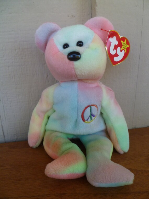 tye dye beanie baby