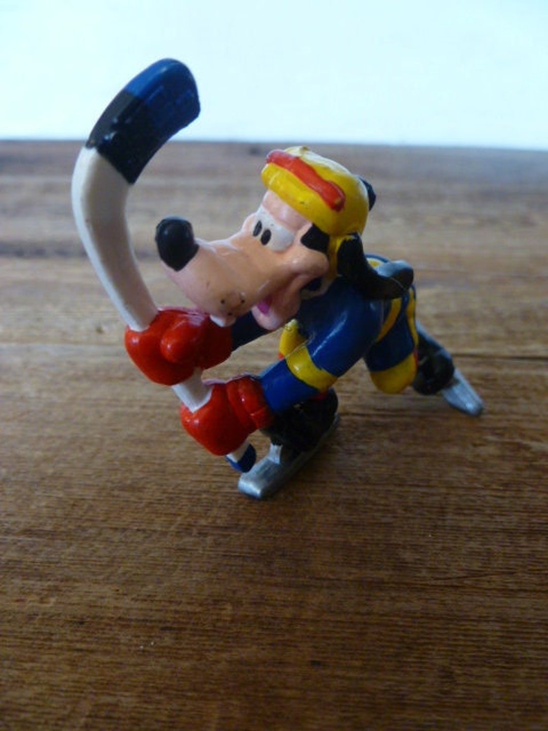 Vintage Disney goofy Playing Hockey Plastic Figure Etsy
