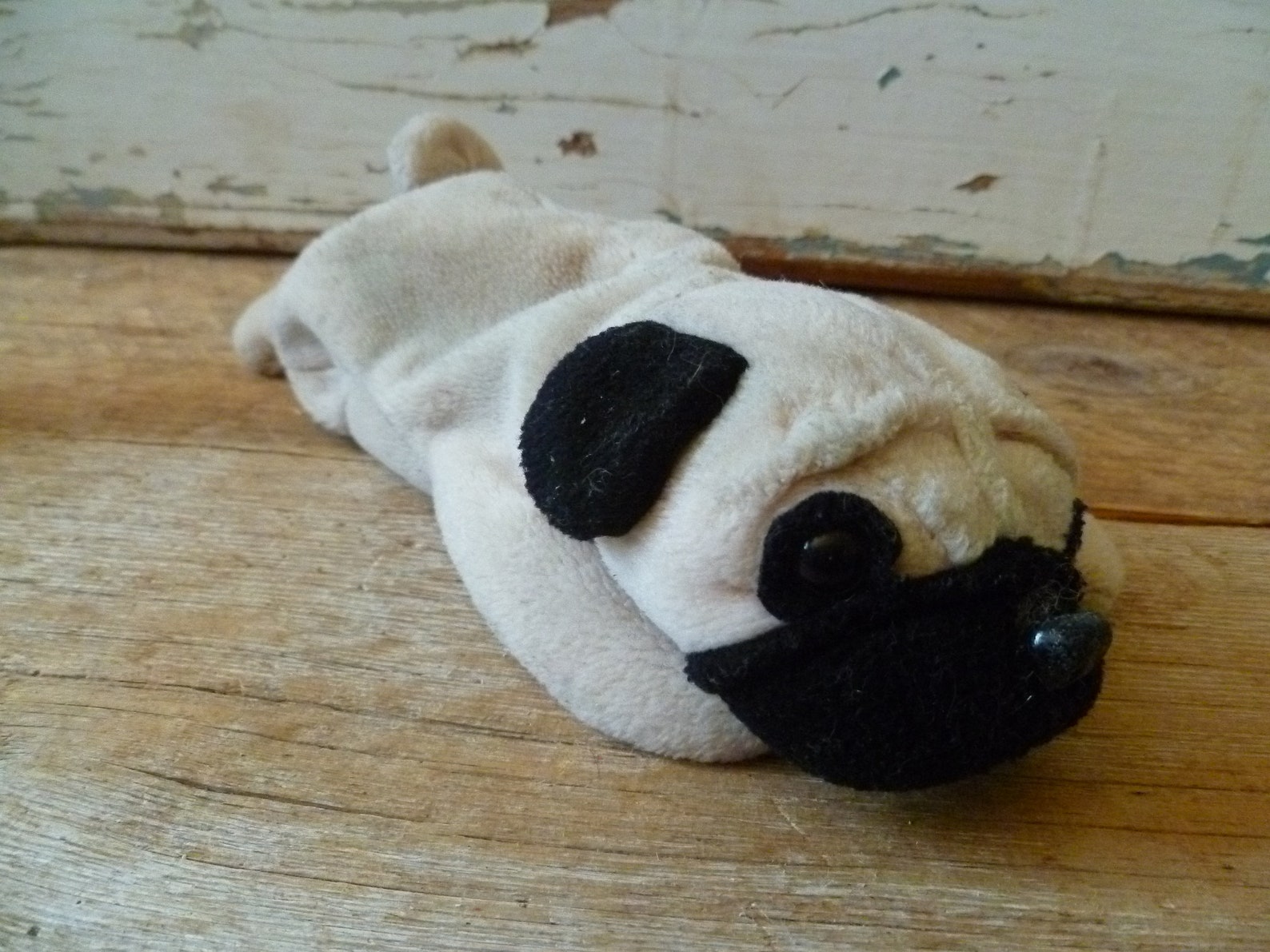 Vintage Plush Beanie Baby Pug Dog Pugsly 1996 Etsy
