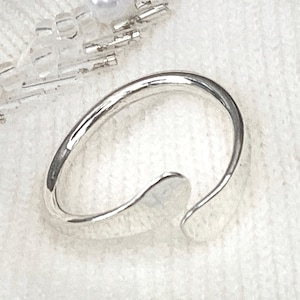 Pure Fine Silver Ring, Wire Wrap Around Ring Fine Silver, Adjustable Size 6.5, 99.9 Fine Silver Jewelry, Gift for Special Friend.