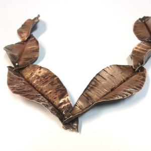 Copper Leaf Necklace, Autumn Leaf Necklace, Necklace for Nature Lover’s.