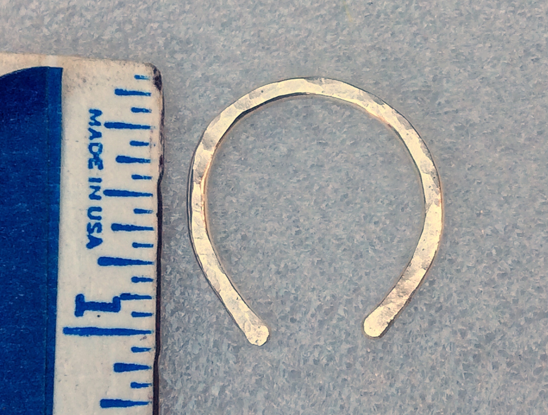 Sterling Half Hoop Thick Gauge Earring 12 Gauge Ear Jewelry Etsy