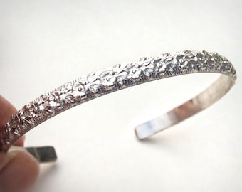 Elegant Sterling Silver Bracelet, Adjustable Bracelet for Women, Dainty Layering Bracelet, Silver Jewelry Gift for Her, 925 Silver Bracelet.