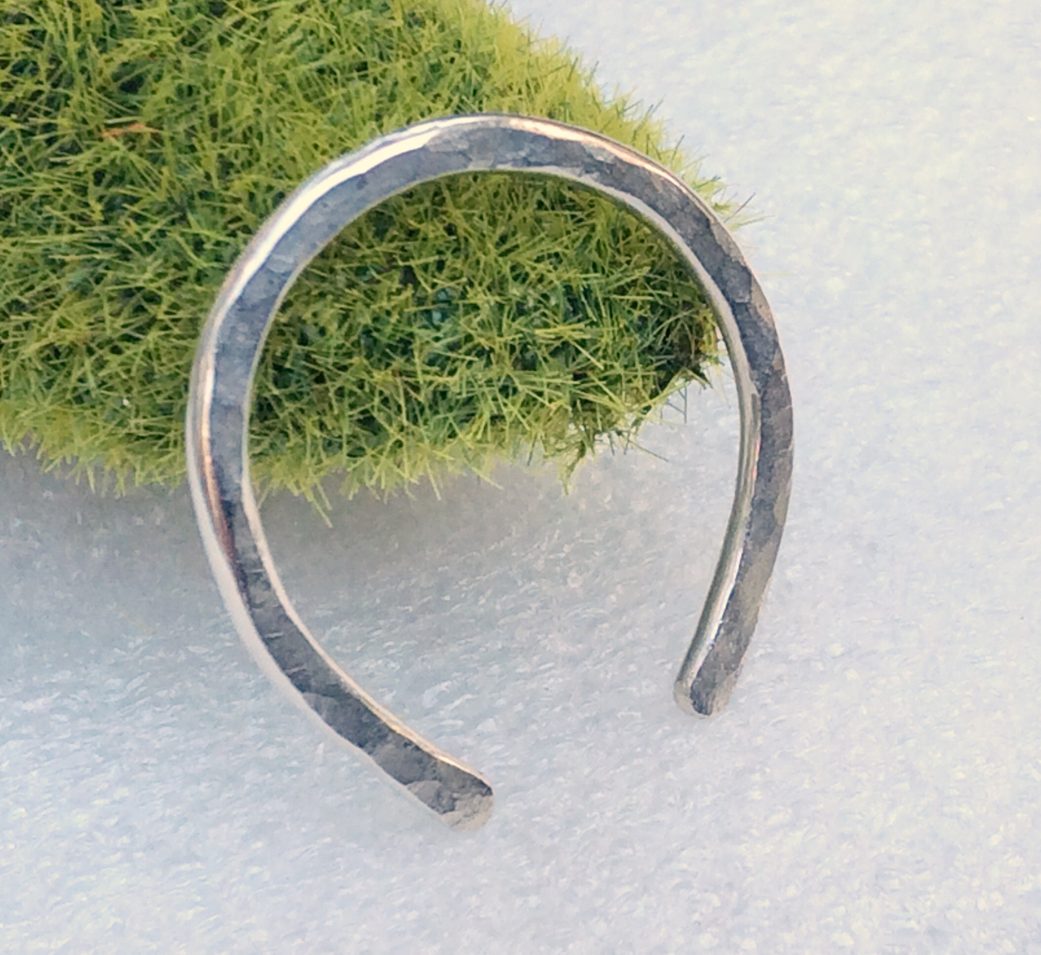 Sterling Half Hoop Thick Gauge Earring 12 Gauge Ear Jewelry Etsy