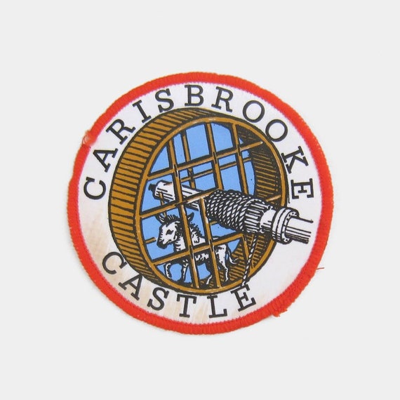 Vintage 1970s Carisbrooke Castle Fabric Patch - Ne