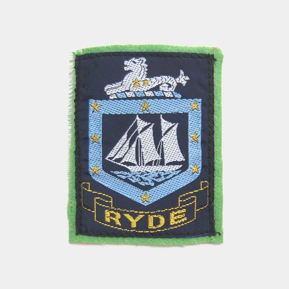 Vintage 1970s Ryde Fabric Patch - Isle of Wight p… - image 1