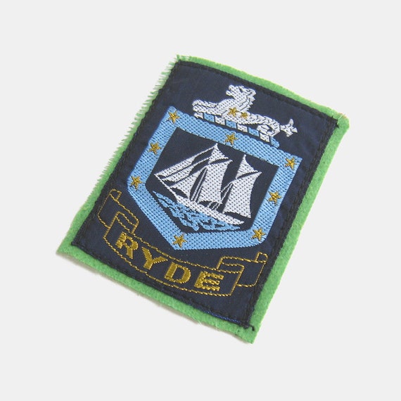 Vintage 1970s Ryde Fabric Patch - Isle of Wight p… - image 2