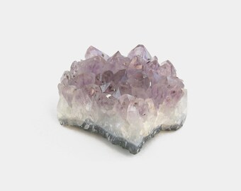 Raw Amethyst Cluster Specimen - crystal pale violet purple lavender quartz gemstone mineral semiprecious February birthstone birth stone