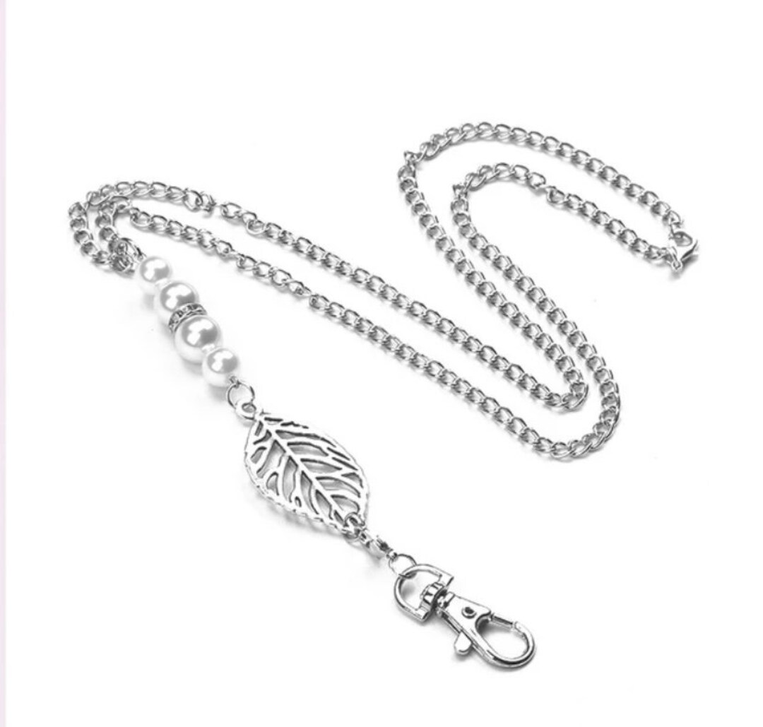Silver Lanyard Work Lanyard Teacher Lanyard Nurse Lanyard Etsy