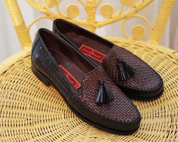 Vintage Cole Haan Woven Leather Kiltie 