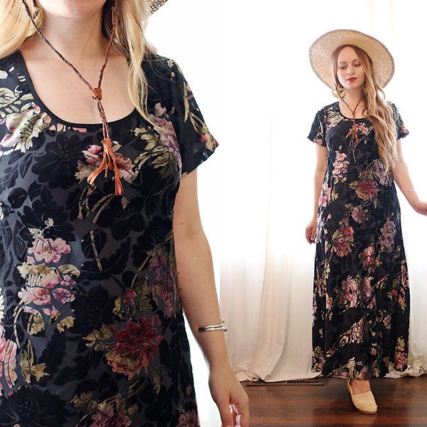 Brown Burnout Dress main image 0