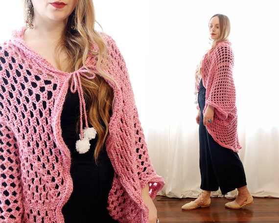 Bubblegum Pink Fringe Cardigan