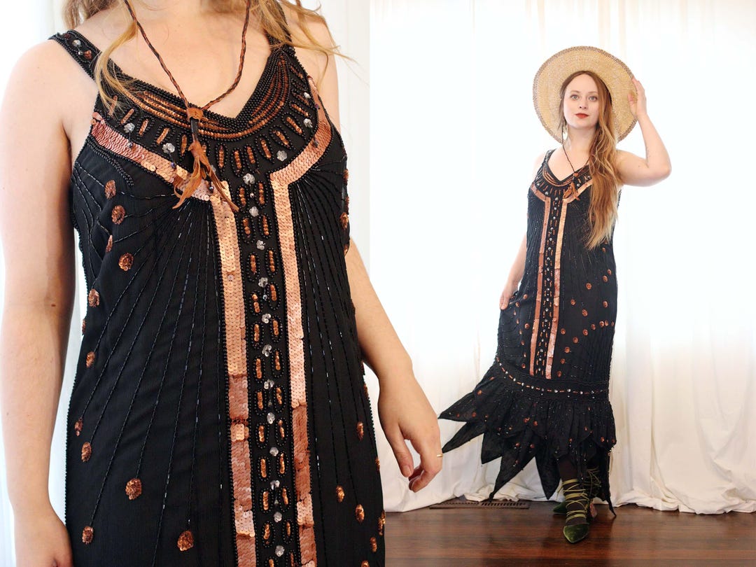 Judith Ann Creations Copper Lace Dress