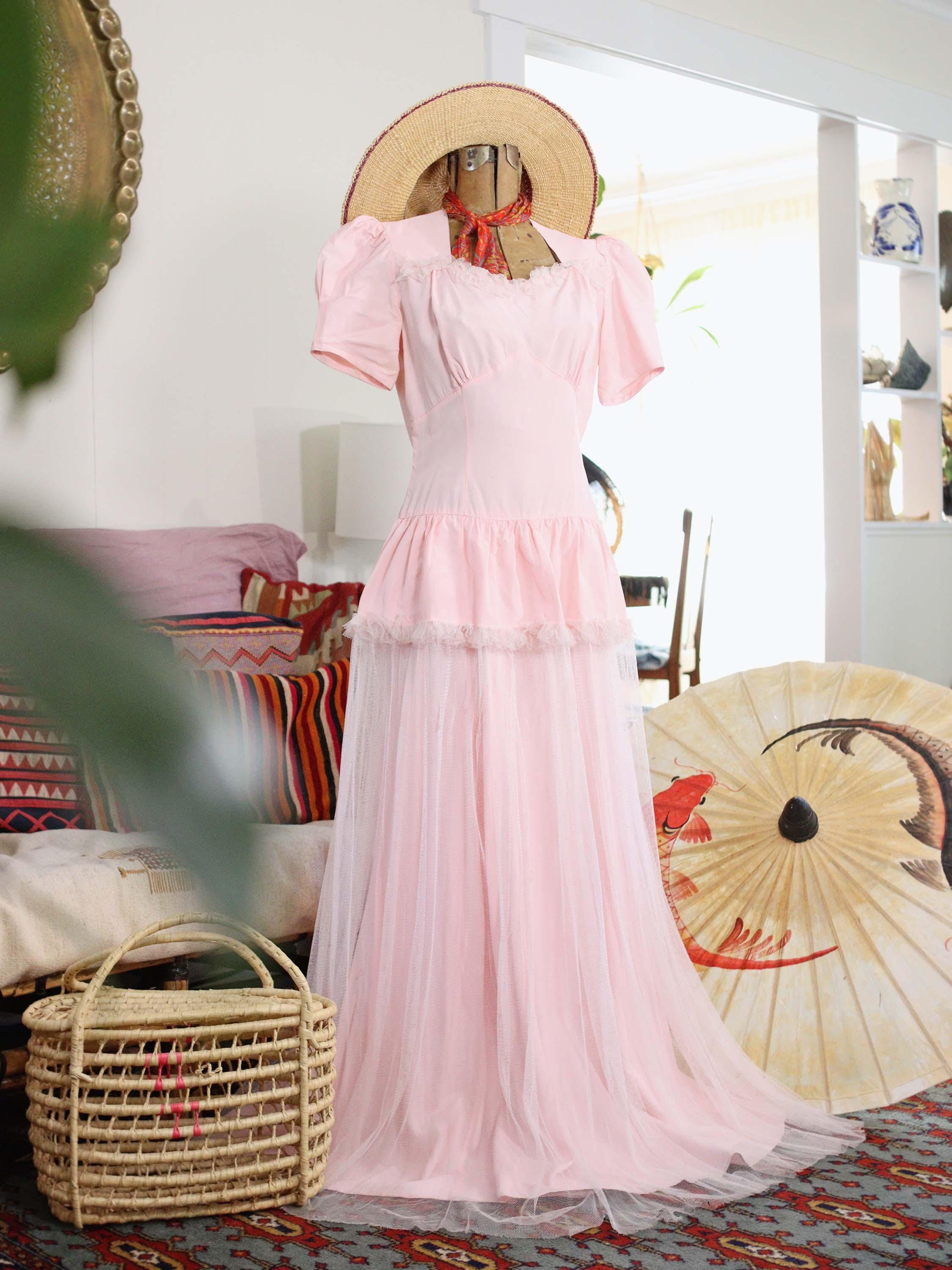 Pink Peplum Dress - Etsy