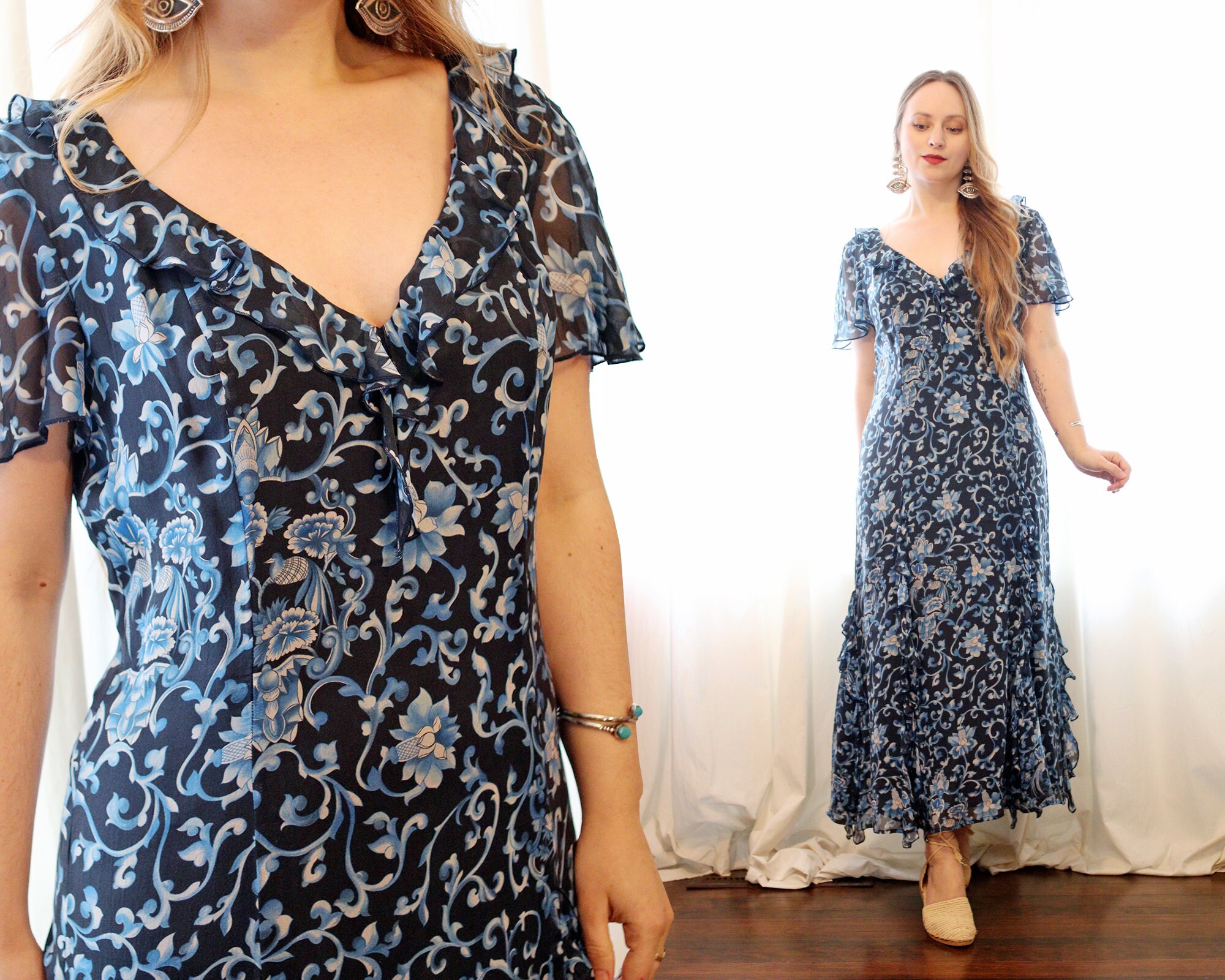 Ysl Floral Dress - Etsy