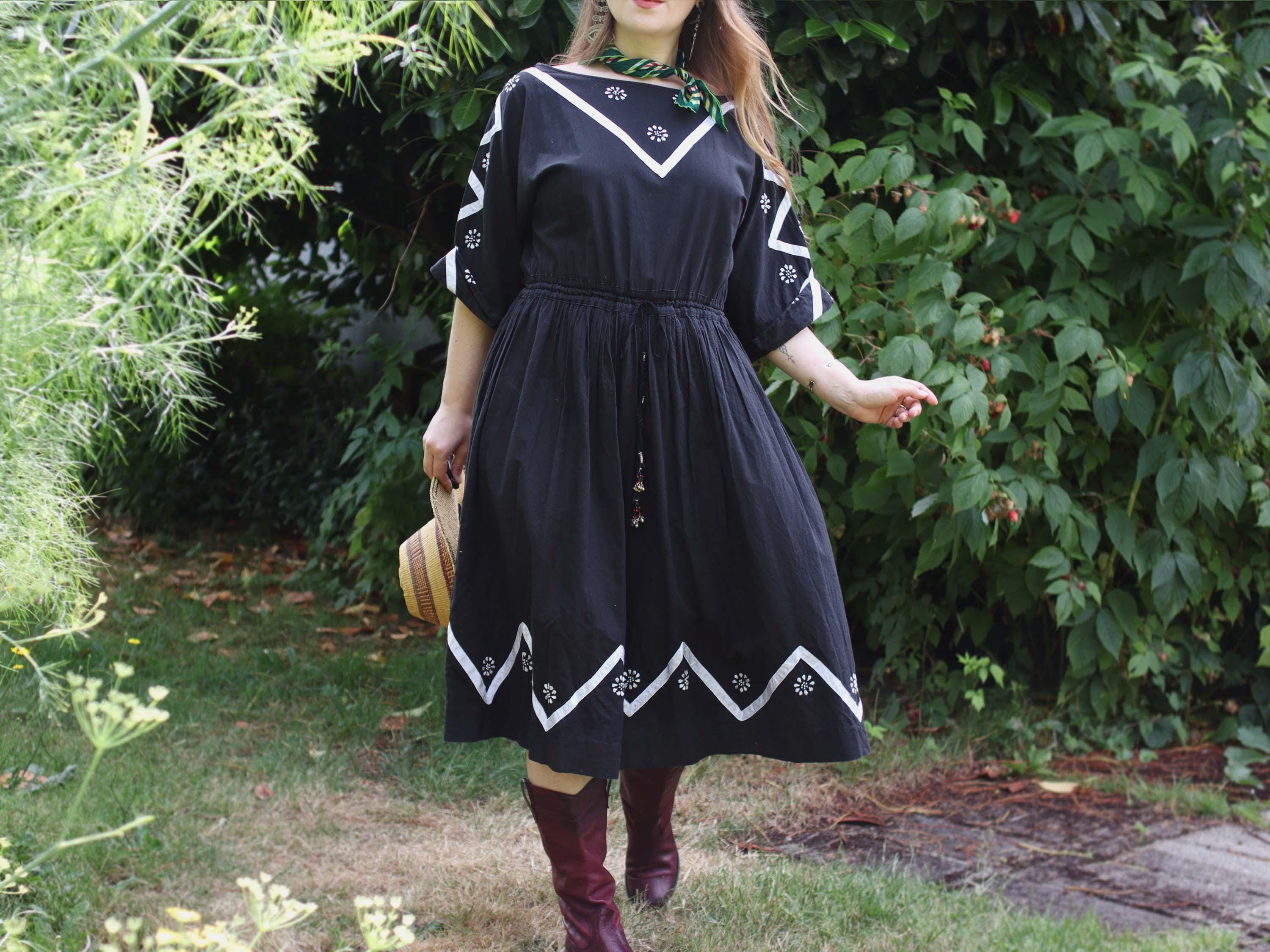 Floral Dresses Ritu Kumar Black Dress Off White Black Women Maxi Dresses  Label Ritu Kumar Only