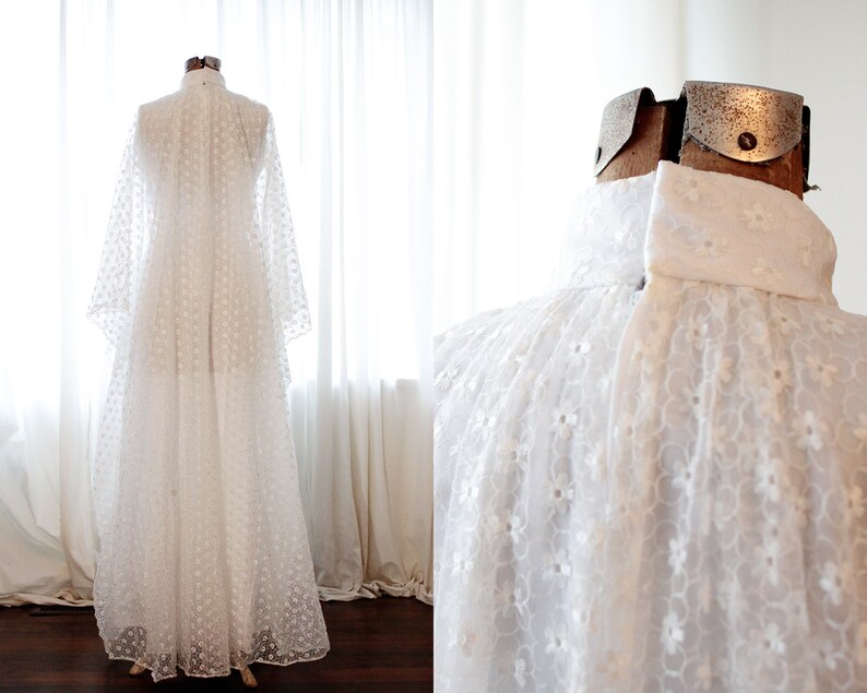 Daisy Print Wedding Dress