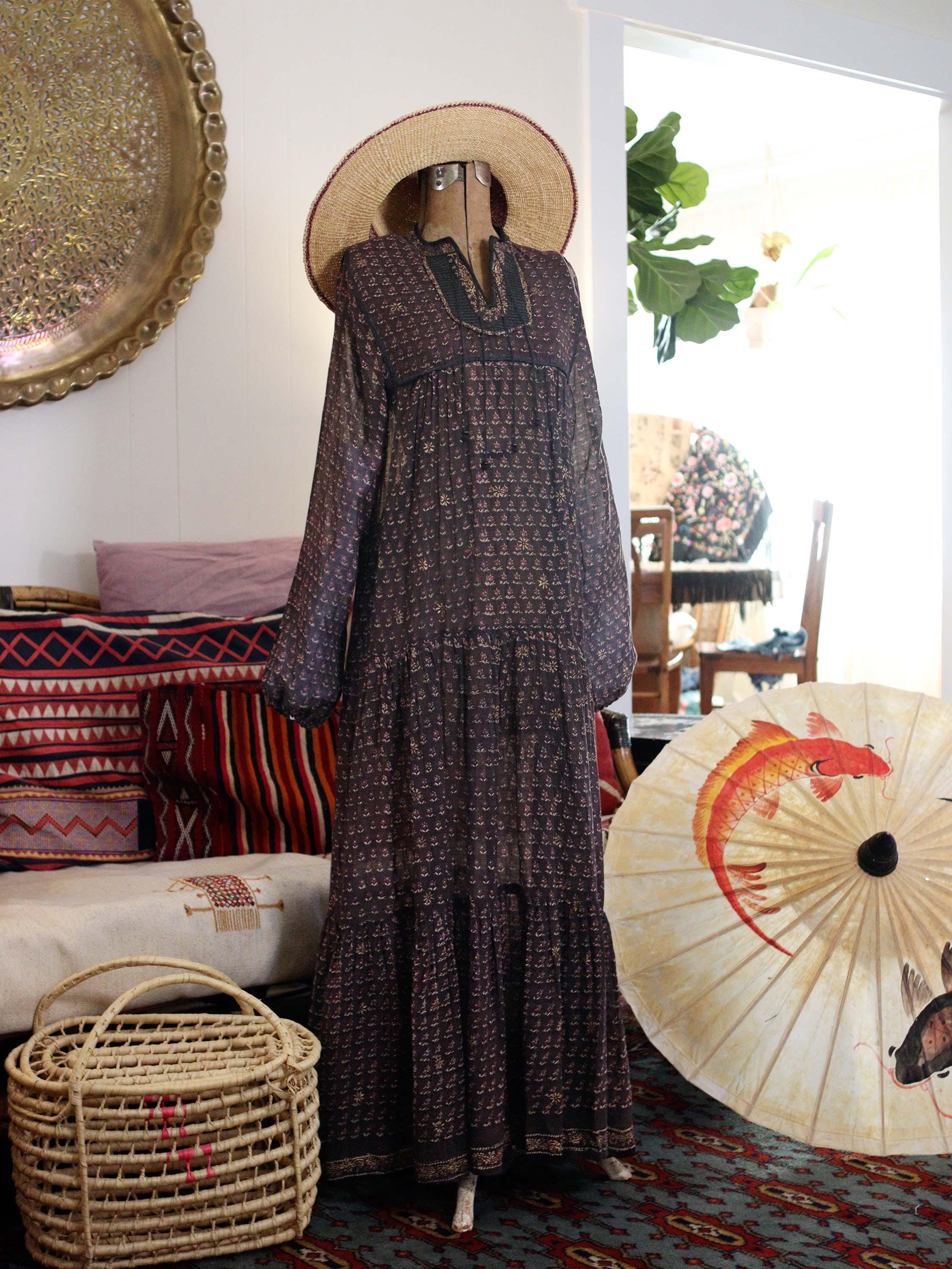 dresses made of thin indian cotton for summer ShopCultModern-KharaKapas-Dress Cotton Off White-Fashion Edit Indian Summer -KW822