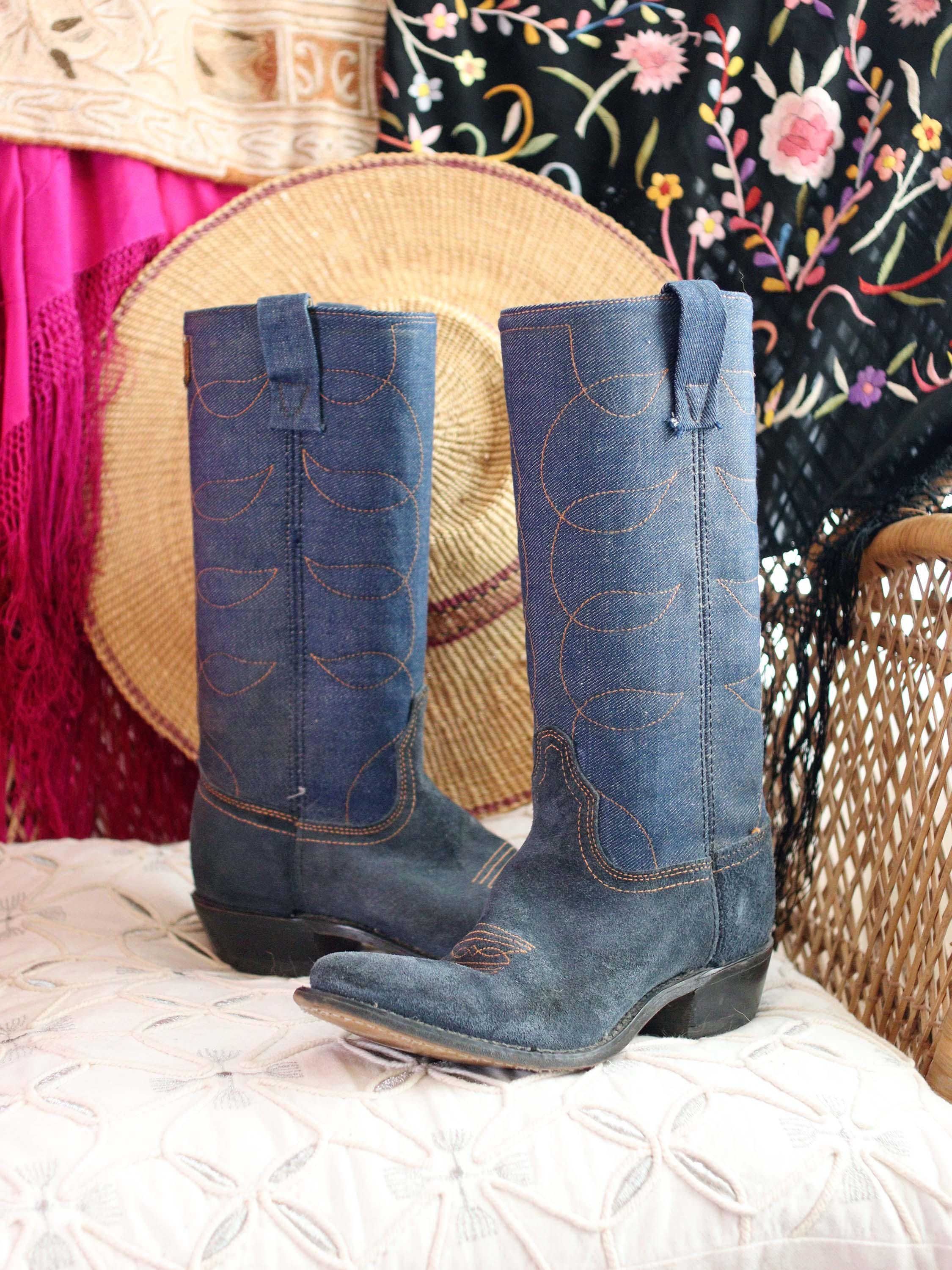 70s Acme Boots - Etsy