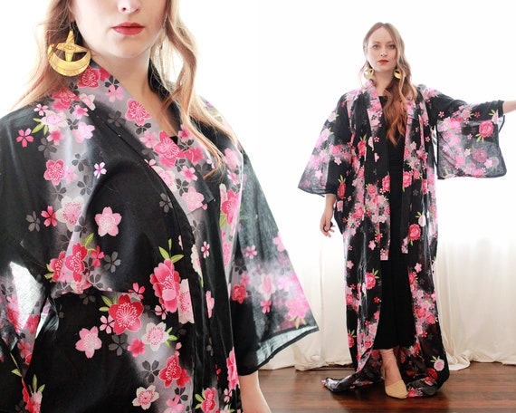 Ankle length kimono robe online