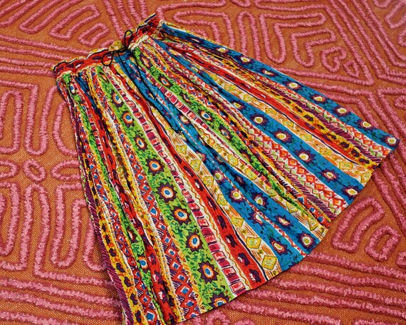 Vintage Indian cotton gauze broomstick crinkle mi… - image 2