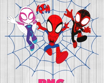 Spidey and His Amazing Friends birthday, Spidey png, jpg, Spidey Sublimation