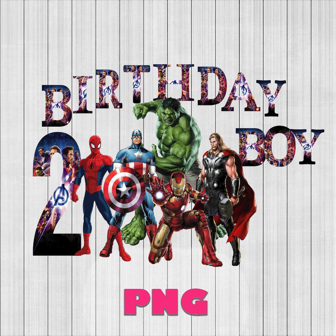 Avengers Birthday 2 Boy Clipart Png Super Heroes Avengers Png, Avengers