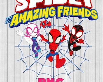 Spidey and His Amazing Friends birthday, Spidey png, jpg, Spidey Sublimation