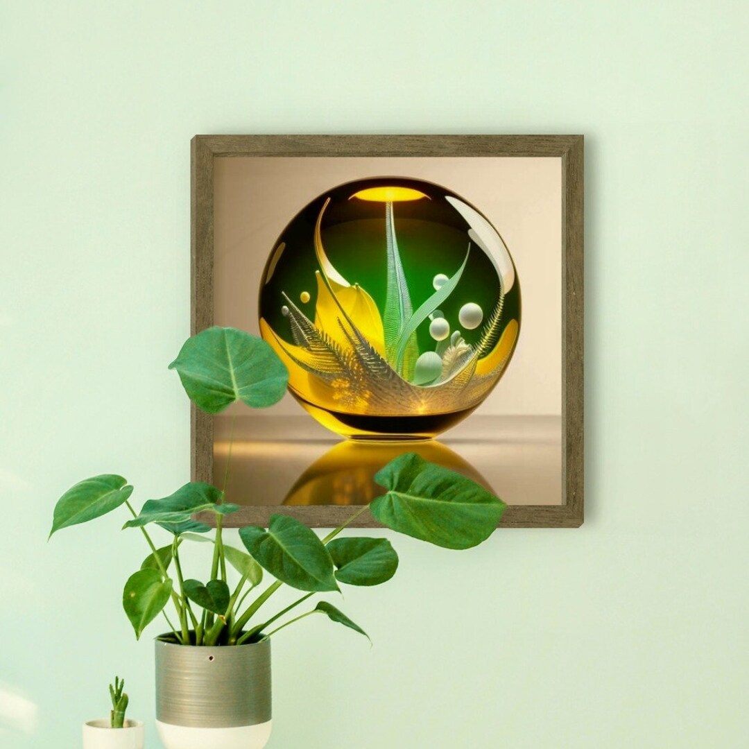 Fantastic Glass Vase. Digital Art, Printable, JPG, PDF, 300dpi. Wall