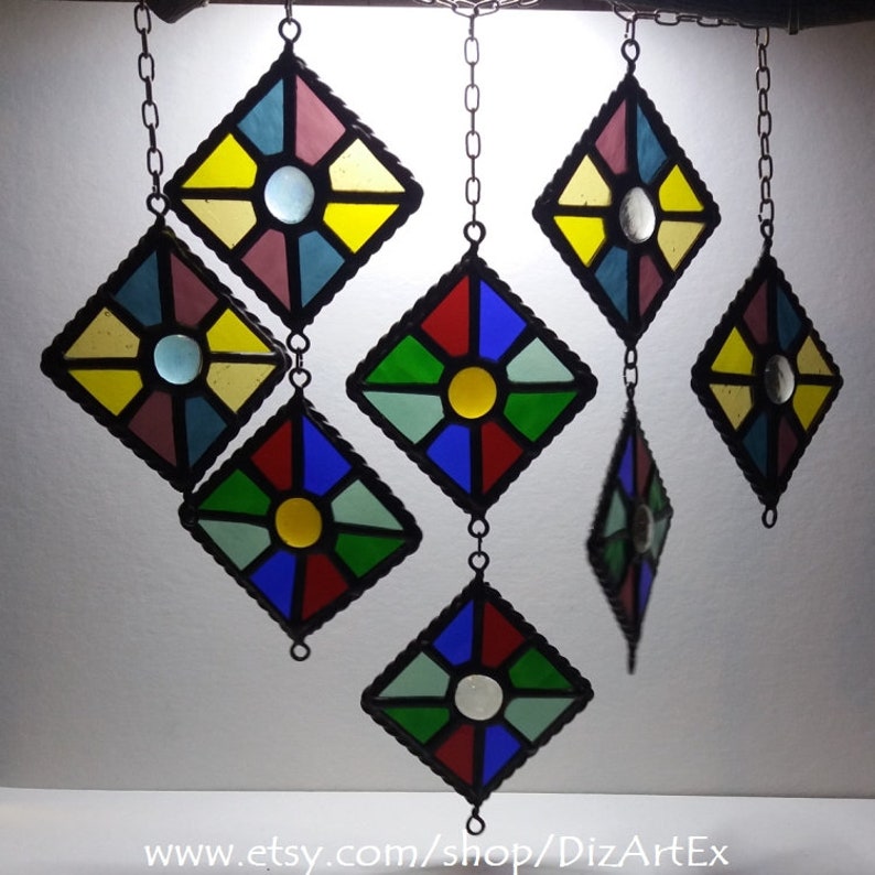 Stained Glass Pendants. 8 Etc. Home Decor. Stained Glass. Etsy Australia