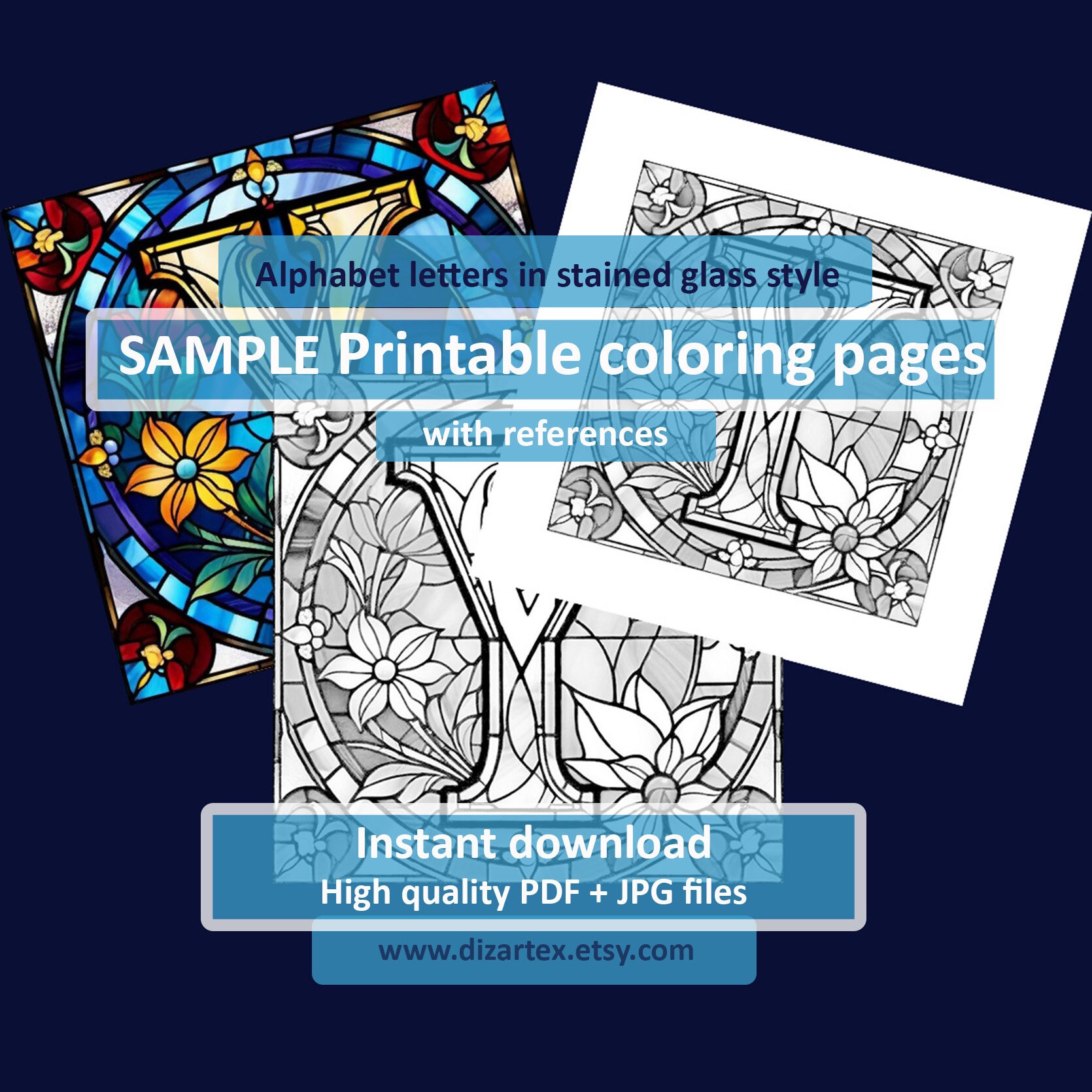 References For Coloring 3 Alphabet X Y Z Letters Coloring Pages With References - Etsy