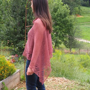 Poncho Knitting Pattern Claire image 2