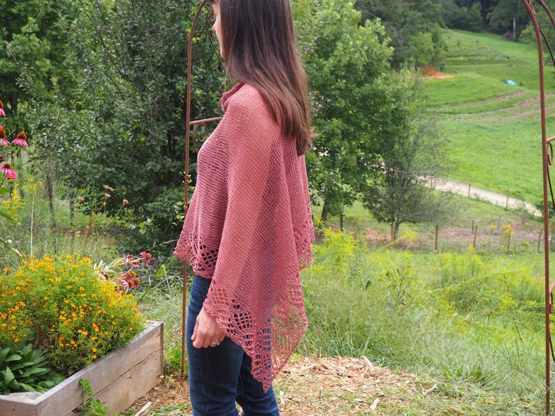 Poncho Knitting Pattern Claire image 2