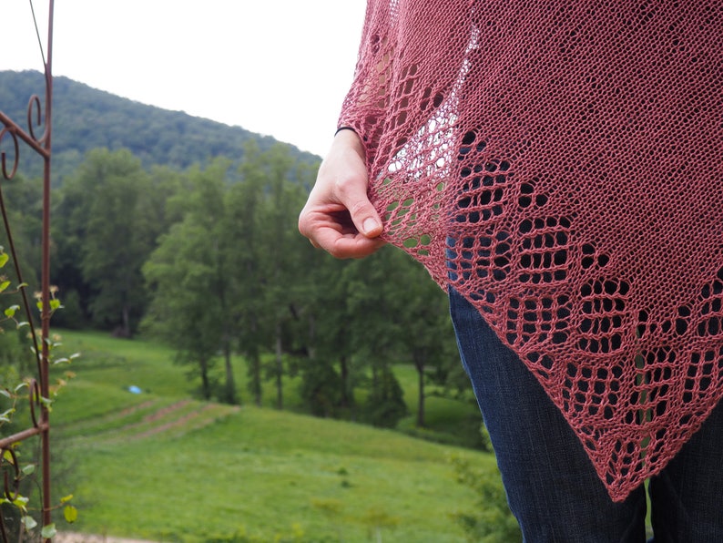 Poncho Knitting Pattern Claire image 6