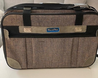 Vintage Oscar De La Renta Weekender / Carry on Twead bag 21 x 13