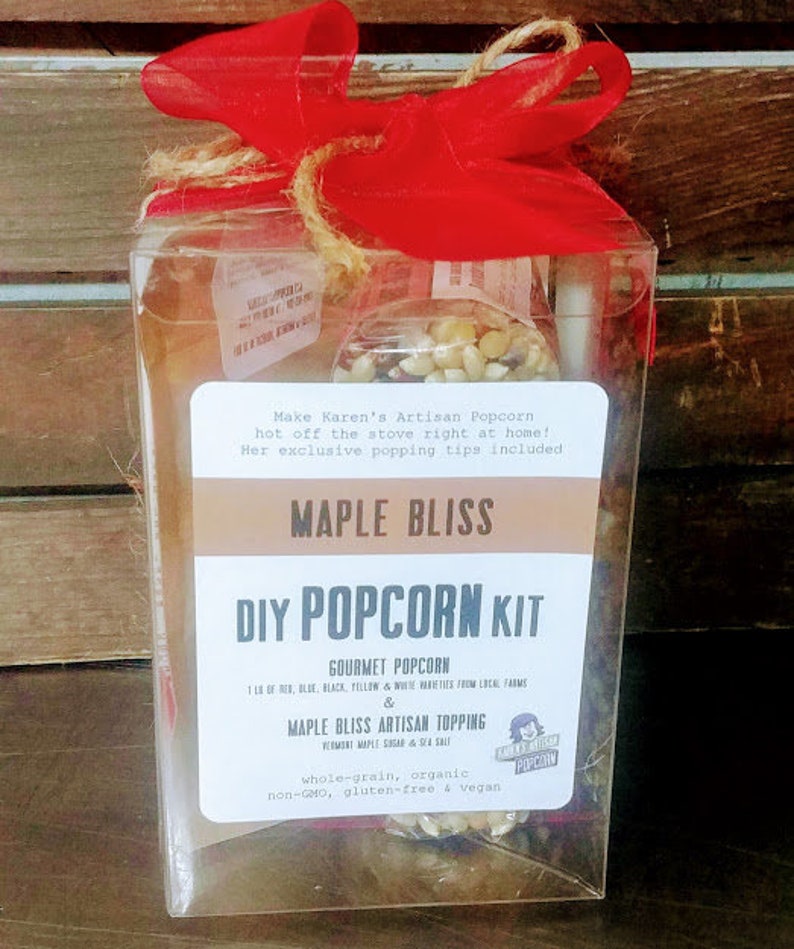 DIY Gourmet Popcorn Kit Vermont Maple Bliss Flavor Etsy