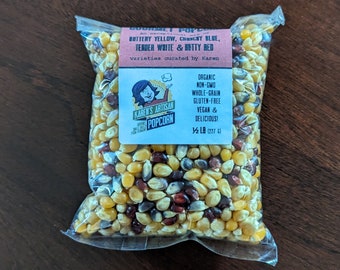 1/2 lb Gourmet Popcorn Kernel Mix - Made in Vermont - From organic Vermont farms!