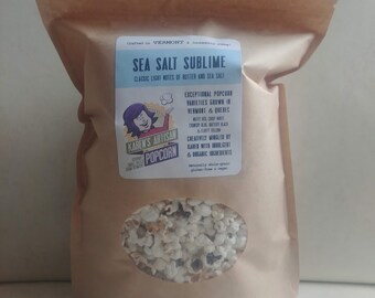 Sea Salt Sublime - 2 Gourmet Popcorn Bags - Made in Vermont