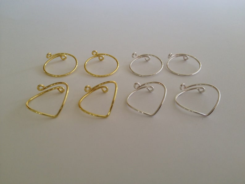 8 Midi Rings in Gold and Silver, Chevron and Simple Band Midi Rings. Mid knuckle stacking rings to wear in many combinations Best Seller image 3